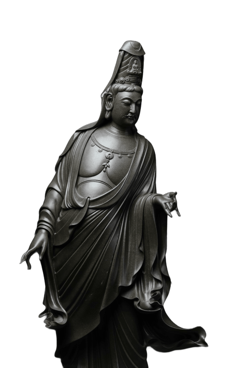 吴金贤 石雕 《金代观音立像》.png